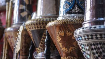 Игра на арабских барабанах для компании, Киев - Фото
