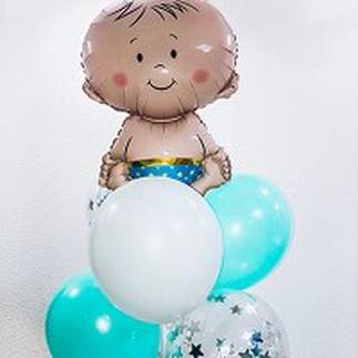 Композиция воздушных шариков Baby boy