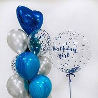 Связка воздушных шариков Birthday