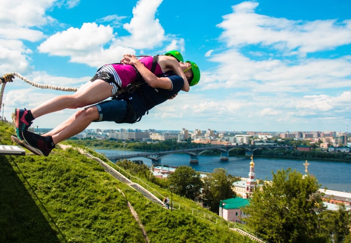 Роупджампинг стрибок в тандемі, Київ - Фото