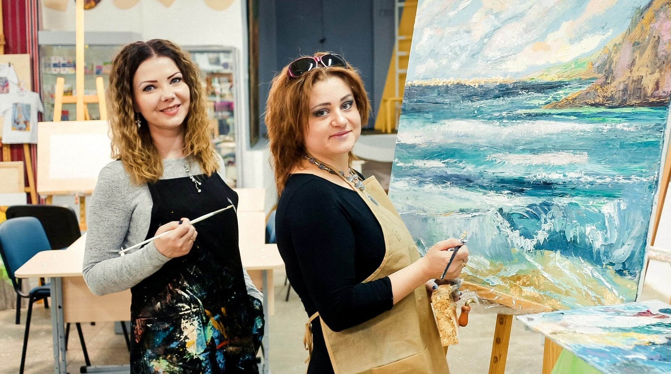 Мастер-класс по живописи маслом для двоих, Киев - Фото