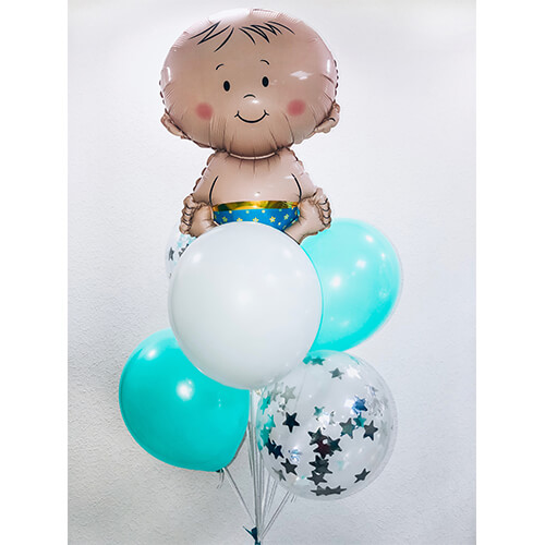 Композиция воздушных шариков Baby boy, Харьков - Фото